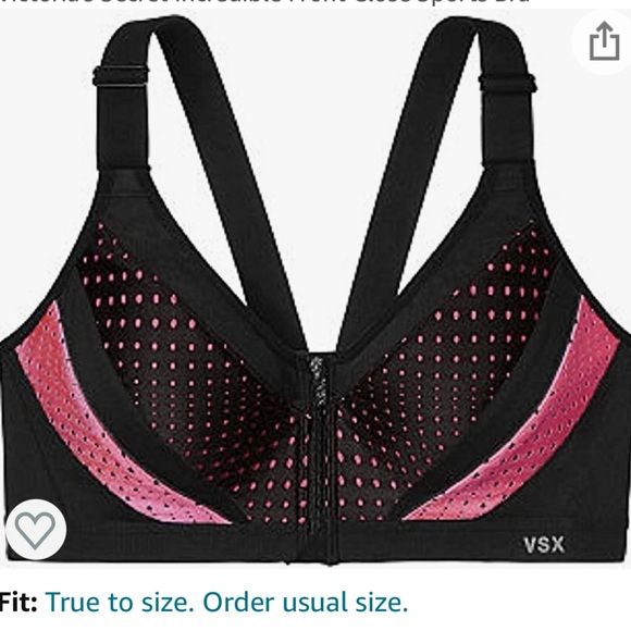Victoria’s Secret Black and Pink Sportsbra - Picture 2 of 7